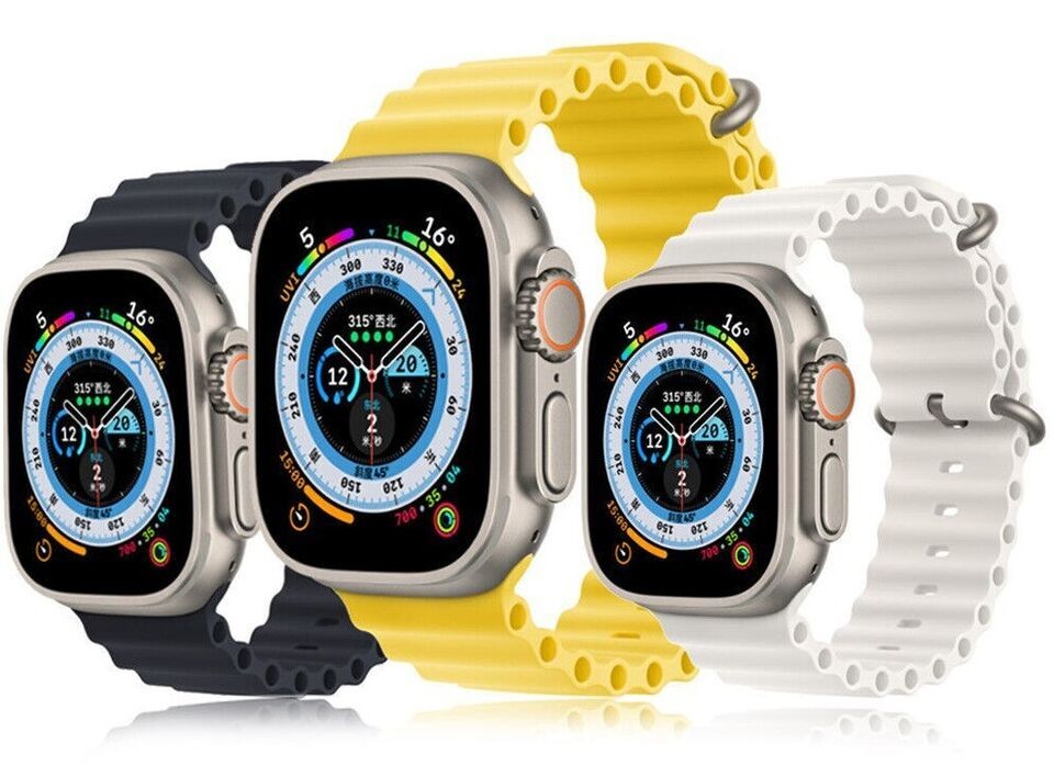 Apple Watch Ultra GPS & Cellular 49mm Titanium Trail Alpine Loop Ocean Excellent