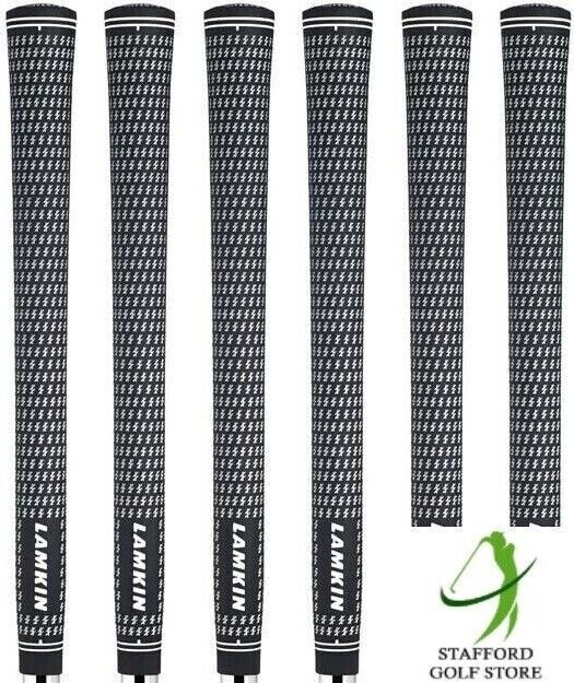 New Lamkin Crossline Golf Club Grips BlackWhite All Size Available AUTHENTIC