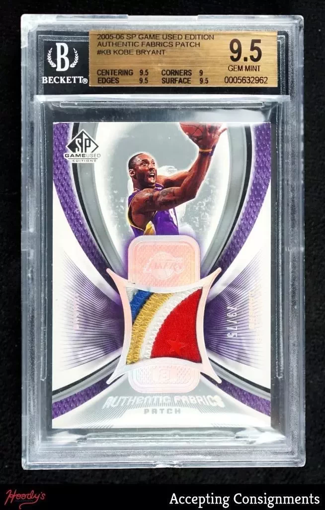 2005-06 SP Game Used Authentic Patches Kobe Bryant ALL STAR PATCH 7375 BGS 9.5