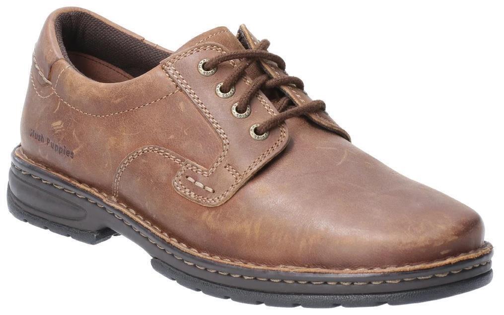 Mens Hush Puppies Outlaw II Lace up Smart Leather Oxford Shoes Sizes 6 to 12