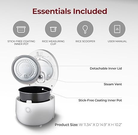 CUCKOO CR-0675F  6-Cup (Uncooked) Micom Rice Cooker  13 Menu Options Quinoa, Oatmeal, Brown Rice & More, Touch-Screen, Nonstick Inner Pot  White