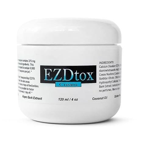 EZDtox Cream - Heavy Metal EDTA Detox - 1 month supply - 4 oz. Jar