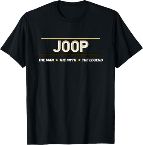 JOOP - the Man the Myth the LEGEND | Mens Boys Name - Funny T-Shirt