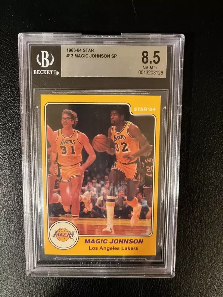 1983-84 STAR BASKETBALL MAGIC JOHNSON # 13  BGS 8.5