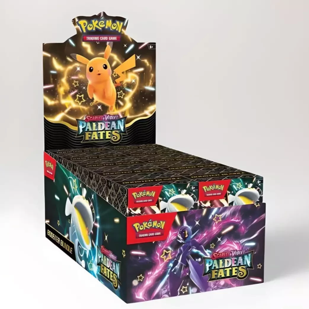 Pokemon Scarlet and Violet Paldean Fates Factory Sealed Booster Bundle Display