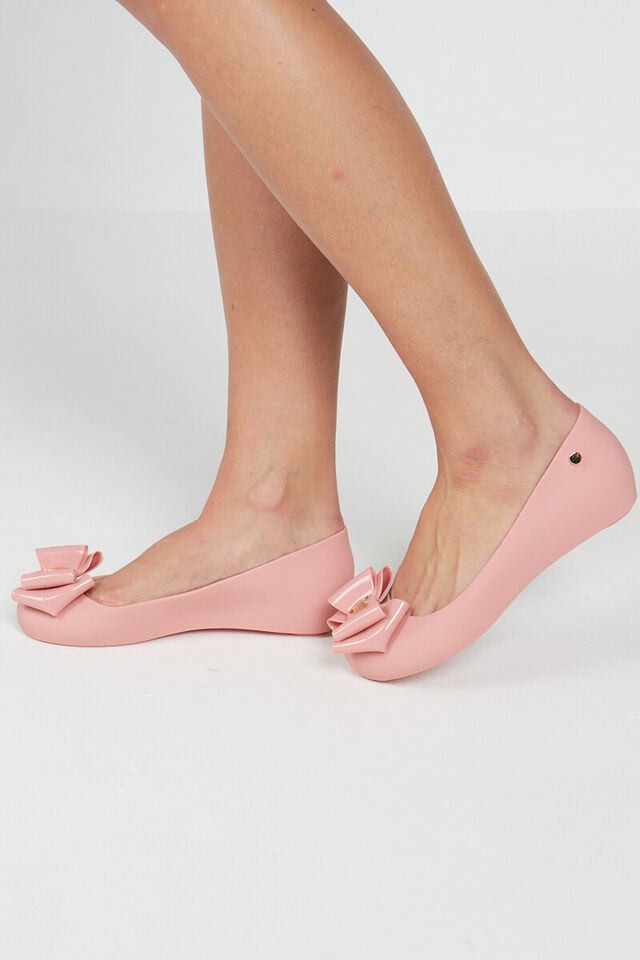 WOMENS LADIES FLAT PEEPTOE CASUAL OFFICE JELLY BOW SLIP ON SHOES BALLERINA PUMPS