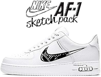 Nike Air Force 1 cw7581-001 Elevate Utility Air Force 1 LV8 UTILITY SKETCH BlackWhite-Blk sketch Black AF1 [Parallel Import]